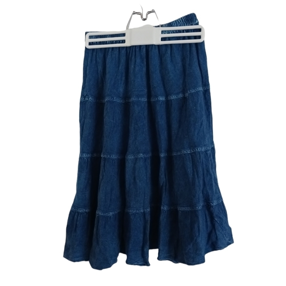 STUDIO WEST APPAREL 4 TIERED DISTRESSED SKIRT